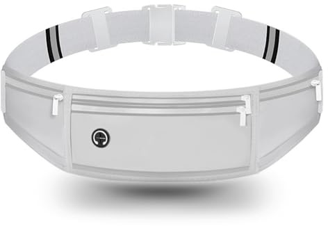 Ceinture de course avec W imperméable, blanc, Étanche