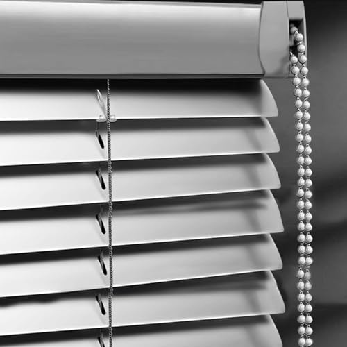 Estor enrollable de aluminio gris con protección solar y mecanismo de resorte, ideal para ventanas y puertas, 50 x 100 cm