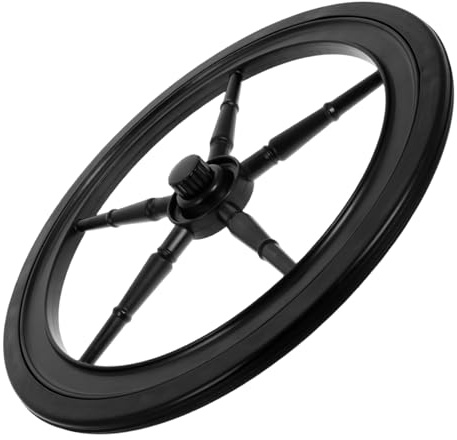 VINTORKY Rubber Back Wheel Caster Replacement for Dining Cart Walker Wheelchair Heavy Duty Easy Installation