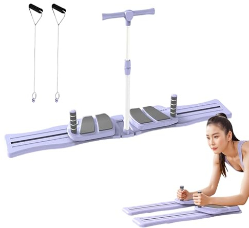 Tablero de Pilates | Set de Tabla de Ejercicios Reformer de Yoga - Máquina Entrenadora Abdominal Plegable Antideslizante para Gimnasio, Hogar y Viaje