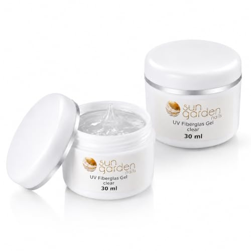 Gel UV All in One de fibra de vidrio transparente, 30 ml, Supreme Line, gel de acabado, gel de construcción, gel fijador, capa superior UV/LED, gel de 1 fase
