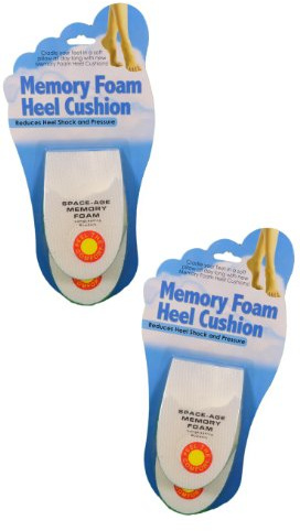 Set of 4 (2pairs) Memory Foam Heel Cushion Shoe Insert Comfort Relief