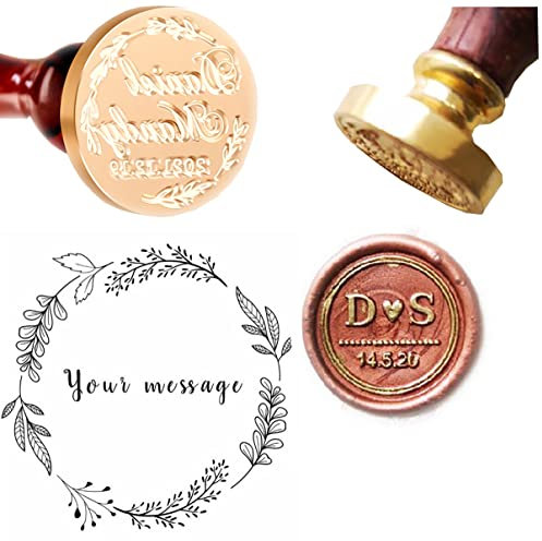 Benutzerdefinierter Wachssiegelstempel Festlicher Urlaubskranz Stempel Benutzerdefinierter Wachssiegelstempel Niedliches Schreibwaren-Set