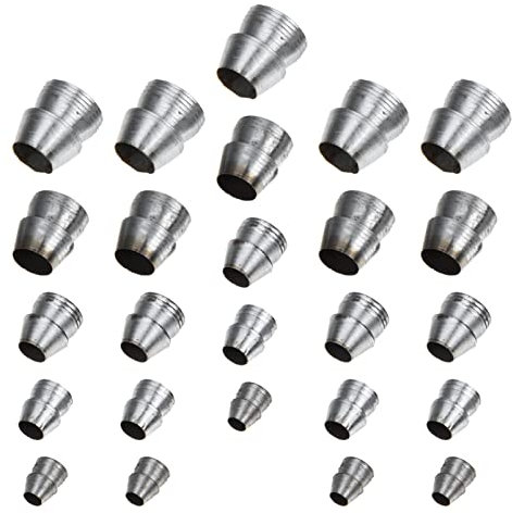 Happyyami 25 Stücke Axtkeil Axtkeile Sortiment Runde Hammerkeile Eisen Axt Griff Installieren Keile Spaltkeil für Axt Mauls Klaue Hammer Vorschlag Mauls Griff Keil Axtkeil- Set Hatchet- Griffkeile