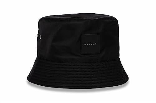 Replay Unisex Bucket Hut Fischerhut, Black 098 (Schwarz), L-XL