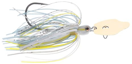 Strike King Thunder Cricket Fishing Lure, Vibrating Swim Jig, Silver Blade, 4/0 Jungle-Style Flipping Hook