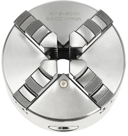 80mm/100mm/125mm 4 Backenfutter Vierbackenfutter Dreibackenfutter Drehbank Chuck Selbstzentrierendes Spannfutter Vierbackenfutter für Gewöhnliche Drehmaschinen Schleifmaschinen Fräsmaschinen (TypA)