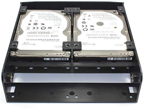 2.5 / 3.5 HDD / SSD to 5.25 Floppy Drive Bay Computer Mounting Bracket
