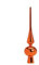 Hukermoon Weihnachtsbaumspitze Glas Matt, 26 cm Christbaumspitze, Weihnachtsbaum Stern Spitze, Christbaumschmuck Spitze, Christmas Tree Topper, Weihnachtsdeko Baumspitze, Tannenbaumspitze (Orange)
