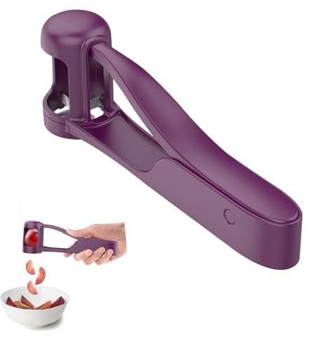 WhiteRhino Contador de Una para Niños,Máquina Cortadora de Frutas de Acero Inoxidable Cortadora de Fresas de Tomate para Cocina Ensalada de Frutas y Verduras de Corte de Pasteles Aceros Inoxidables