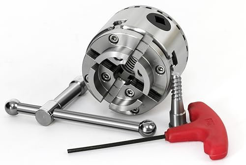 2-3/4 Inch Wood Lathe Chuck,4-Jaw Precision Self-Centering Keyed Lathe Chuck,Wood Turning Chuck with 1-Inch x 8TPI Thread,for Bowls Vases