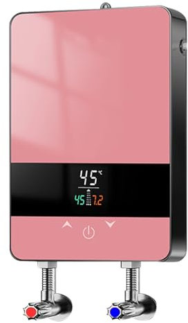 Scaldabagno Piccolo, Scaldabagno Elettrico su Richiesta, Scaldabagno Elettrico, Scaldabagno Senza Serbatoio, Protezione Dal Surriscaldamento(Pink)