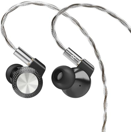 ARTTI T10 Pro Monitor intrauditivo, Circuito magnético Dual de 14.2 mm, planificador, Controlador HiFi, Auriculares IEM, Auriculares para Juegos con Cable con Carcasa de Metal Completa, Cable OFC