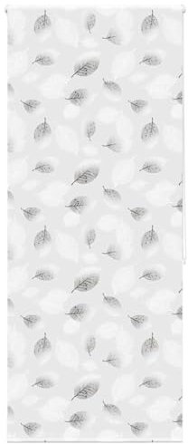 vidaxl shower roller blind - grey - modern design - 100x240 cm - water- peva - space-saving - adjustable height - wall/ceiling/window mount - child safety chain