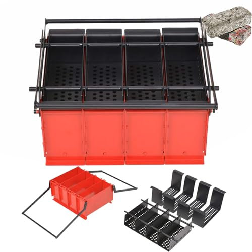 HpLNDas Prensa De Briquetas De Papel, Prensa De Papel, Prensa De Briquetas, Prensa De Papel para 4 Briquetas, Prensa Manual De Papel Reciclado, Herramienta De Reciclaje Eficiente, 38 X 31 X 18 Cm