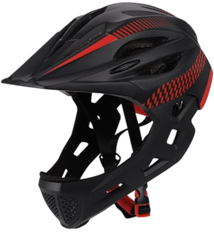 Mountain Bike Helmet Full Face Adjustable Kids Bike Helmet with Multi-Layer Protection Breathable & Shock Absorption for Outdoor
