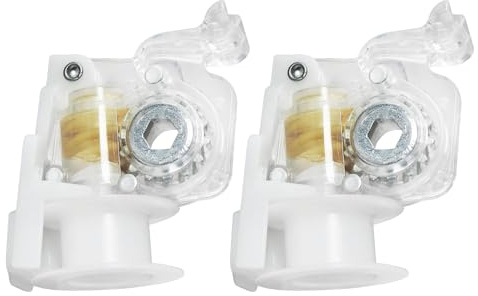 Mihauuke Ricambi Per Persiane | 2 Pezzi Meccanismo Girevole per Persiane Orizzontali - Barra Orientamento Robusta Basso Profilo, Accessorio Tendaggi per Casa Soggiorno Camera da Letto