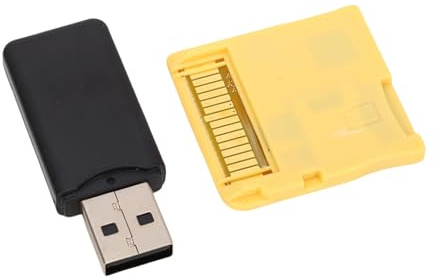 VBESTLIFE Videospel Flash -kort för NDS, NDSL, NDSI, NDSI XL, 2DS, 3DS, 3DS XL, New 3DS, New 3DS XL, 2DS XL, för 4G Till 128G, med Kortläsare (Guld)