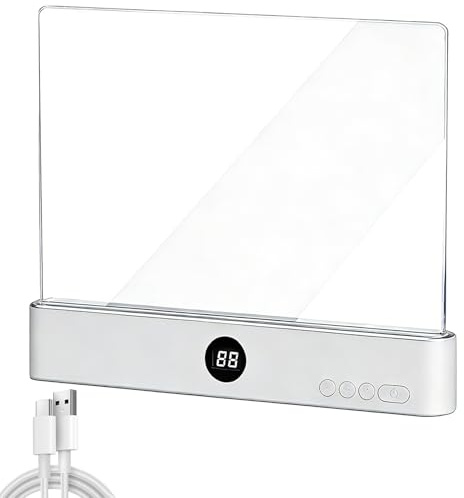 Leselampe Buch, Leselampe Buch Klemme, Transparent Flat Reading Lamp