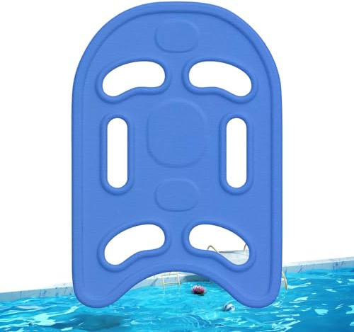 Planche De Natation – Planche Flottante en Mousse EVA À 6 Trous | Flotteur De Piscine pour Adultes Et | Remise en Forme sur La Plage | Aide À La Natation Légère | pour La Force des Jambes | en