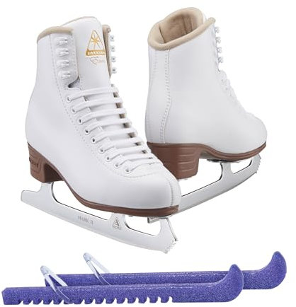Jackson Ultima Excel Damen Schlittschuhe JS1290 Weite:Medium - C/Größe:Adult 7 Bundle mit Skate Guards