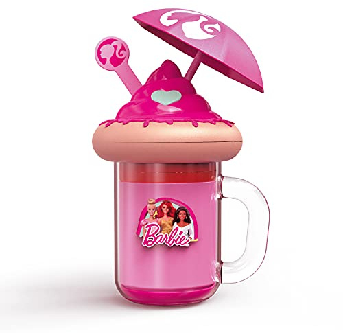 Mondo Barbie Freakshake - 40004, Make Up / Set da Spiaggia, 2 - 14 anni, Include 3 Lucida Labbra, 3 Fard Compatti, 3 Applicatori, 1 Salvietta, 1 Vano Segreto
