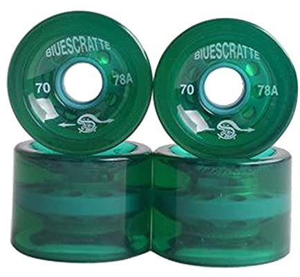 Harilla 4 Unids/Set Ruedas Giratorias para Monopatín 78A 70mm X 51mm Rueda para Monopatín Longboard Cruising, Verde