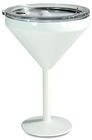 AGH life Stainless Steel Margarita Tumbler with Lid, 295ml Insulated Martini Glasses, Double Wall Insulated Cocktail Tumbler Wine Glasses for Party, Vacation, Pool, Beach (Beige)