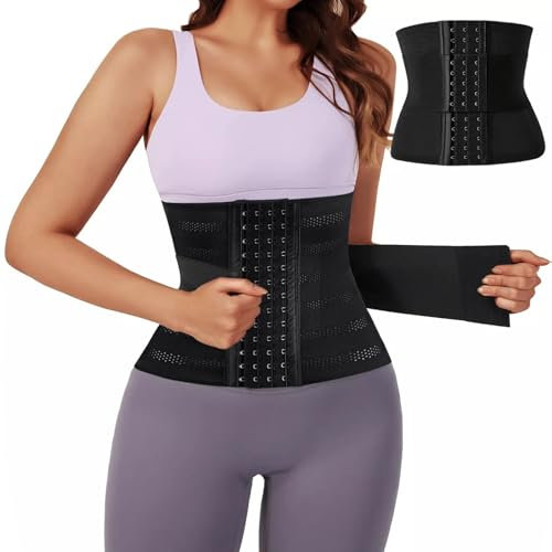 Bauchweggürtel Gürtel, Verstellbarer Fitness Gürtel, Fitness Waist Trainer Gürtel, Taille Cincher, Figurformend Abnehmen Waisttrainer Taillenformer, Taillenmieder für Fitnesstraining Damen Herren