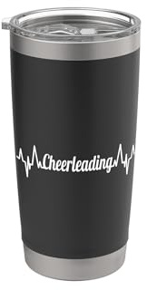Cheerleading Battito del cuore Acrobatica Bicchiere termico in acciaio inox doppia parete