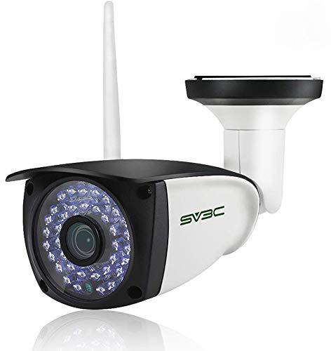 SV3C WiFi Camera Outdoor, 1080P ONVIF Conformance Two-Way Audio Security Camera, Motion Detection IP Cameras, Night Vision Surveillance Alarm Cam for Indoor Outdoor, Support Max 128GB SD Card Record