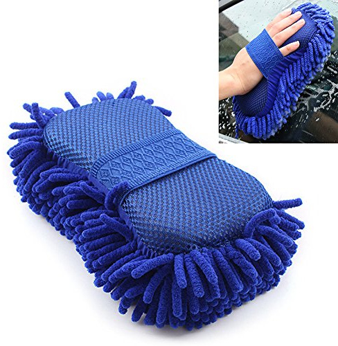Spugna in microfibra per lavaggio auto, spugna per la pulizia dell'auto, guanto morbido con corallo, guanto per il lavaggio dell'auto, guanto DuBENS, panno per la pulizia