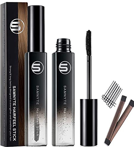 Babyhaare mascara,2 stück × 18ml Hair Finishing Stick, babyhaare bändigen, Haare Styling Gel für fliegende hair & Bändigen feiner & gebrochener Haare,Pony Stereotypen Wax