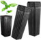 Lot de 50 grands pots d'arbre profonds en plastique avec trous de drainage pour intérieur et extérieur - 24,9 x 12 cm (H x l)