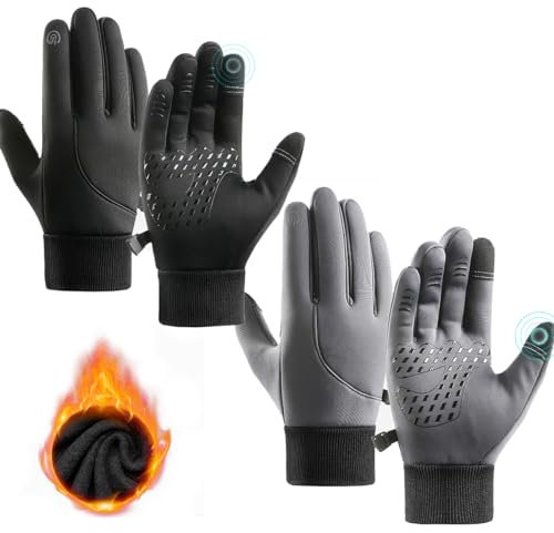 behound Arcticz - Premium Thermo Gloves, Arcticz Thermal Gloves, Warm Waterproof Gloves with Touchscreen Fingers for Men and Women, Winter Cold Weather Gloves Windproof for Cycling Driving (2 Pcs,M)