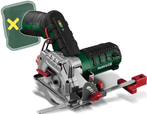 PSIDE Sega circolare manuale a batteria PARKSIDE® 12V PHKSA 12 B3, senza batteria né caricabatterie, sega circolare manuale, Ø 85 mm