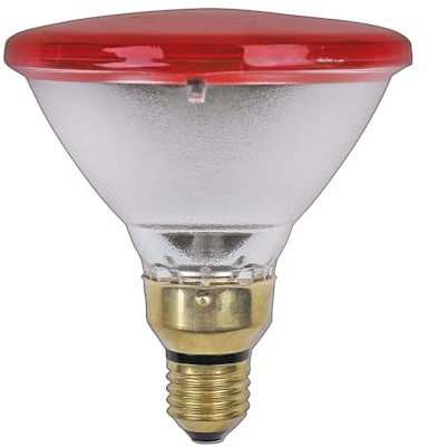 NCC-Licht Infrarot Leuchtmittel Pressglas Reflektor PAR38 Wärmelampe 100W E27 Rot Dimmbar 60°