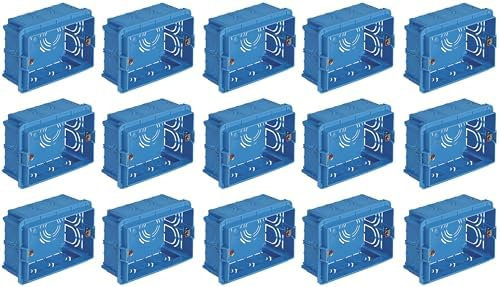 ECI KIT 15 PEZZI Scatola incasso rettangolare 503 Blu Polipropilene o Policarbonato - V71303