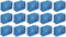 ECI KIT 15 PEZZI Scatola incasso rettangolare 503 Blu Polipropilene o Policarbonato - V71303