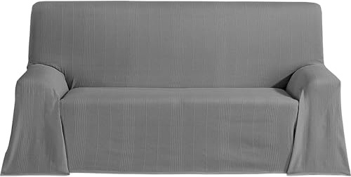 ECOMMERC3 Couvre-lit Multifonction léger et élégant pour canapé ou lit 130 x 180 cm Anthracite