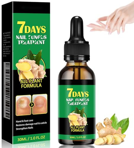 Essenza per la Riparazione Delle Unghie, Siero per Crescita Unghie allo Zenzero per Trattamento del Fungo dell'unghia del Piede per Ripristinare l'aspetto, Rinforzante per Unghie Danneggiate (1pcs)