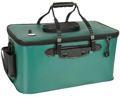 Secchio di pesce - secchio per attrezzatura da | Attrezzatura per la del secchio di protezione del pesce | Contenitore d'acqua ripessi con cinghie, borse di stoccaggio con una grande capac