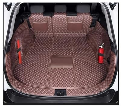 JKELPV Adatto per Toyota RAV4 2024 2025 Accessori Fuel PHEV Copertura Completa del vano di carico Modifica degli Interni dell'auto Tappetini per Bagagliaio Auto(Full Coffee,PHEV)