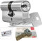 DOM iX Twido 333iX7T Doppelzylinder mit 3 Schlüssel, Länge (a/b) 30/30mm (c= 60mm), mit Sicherungskarte, mit Not- u. Gefahrenfunktion