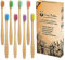 Lamcy Bamboo Toothbrushes for Adults with Medium Bristles | Pack of 8 Natural Bamboo Toothbrush | Eco-Friendly Natural Wooden Toothbrush | Organic Biodegradable Handle | BPA Free Tooth Brushes