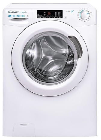 Candy Smart Pro CSOW4965 TWE/1-S, Lavasecadora, 9KG + 6KG, 1400RPM, Digital, Smart, Wi-Fi, 7 Ciclos Rápidos, Vapor, Active Motion System, Certificado Lana, Inicio Diferido 24H, Detector KG, Blanco