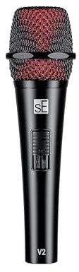 SE Electronics V2 Switch Dynamic Microphone, XLR, Super Cardioid, Black
