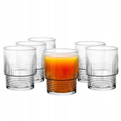 Glasmark KROSNO 1992 Verres à Cocktail Ensemble De Verres 6 Pièces Résistant Au Lave Vaisselle Transparent 320 ml