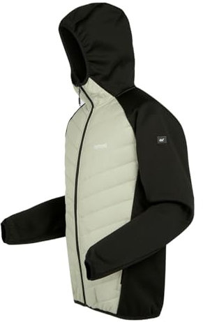 Regatta Andreson Herren-Jacke, Schwarz/Creme, Größe M, schwarz/creme, M