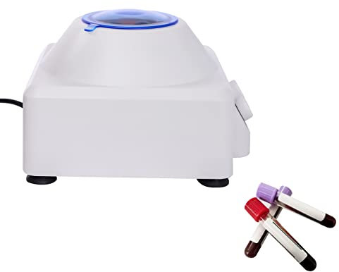 30W Centrifugeuse Électrique Numérique de Bureau avec Réglage Temps et Vitesse 10ml*6 Rotors pour Laboratoire L'école Science, Recherche sur Plasma